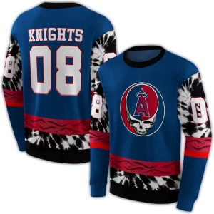 Personalized Los Angeles Angels Grateful Dead Vibes All Over Print Sweatshirt