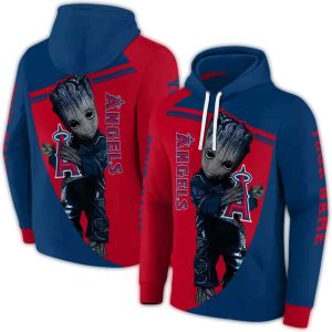 Personalized Los Angeles Angels Groot All Over Print Hoodie