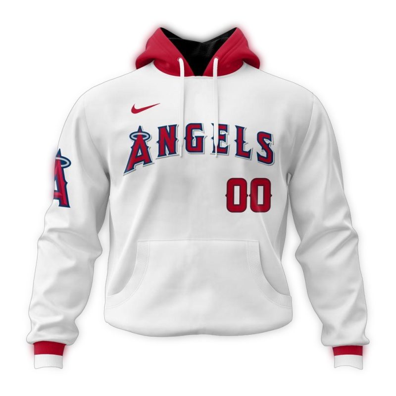 Personalized Los Angeles Angels Home Kits 2024 AOP Hoodie 1
