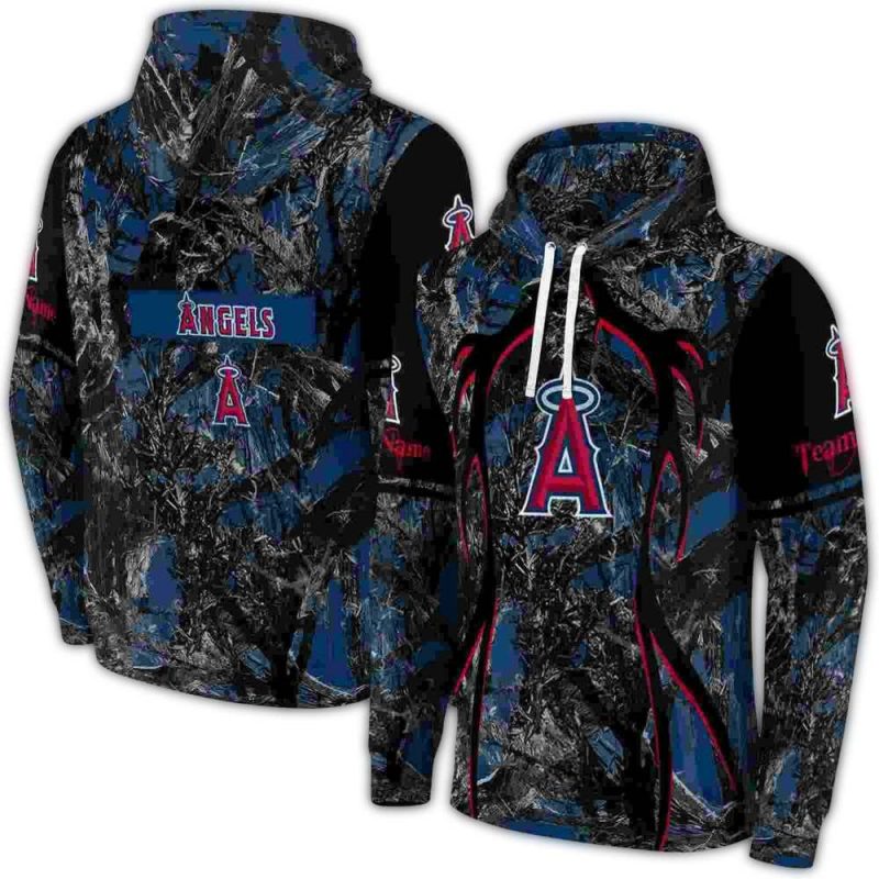 Personalized Los Angeles Angels Hunting Theme AOP Hoodie 1
