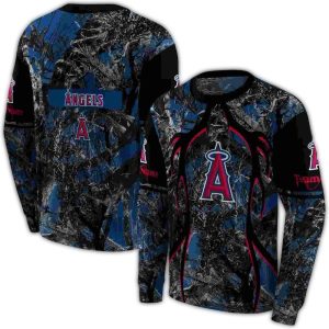 Personalized Los Angeles Angels Hunting Theme All Over Print Sweatshirt