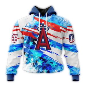 Personalized Los Angeles Angels Independence Day 4Th Of July All Over Print Hoodie