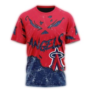 Personalized Los Angeles Angels Jack O Lantern Halloween All Over Print T Shirt