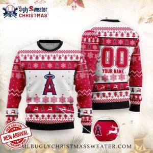 Personalized Los Angeles Angels Christmas Ugly Sweater For Fans