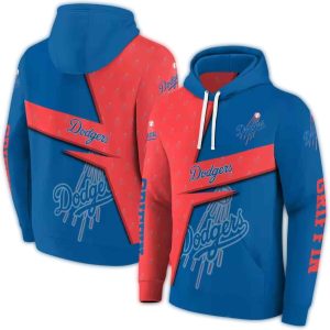 Personalized Los Angeles Dodgers Abstract Shape All Over Print Hoodie