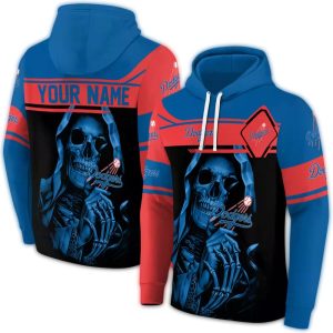 Personalized Los Angeles Dodgers Grim Reaper All Over Print Hoodie