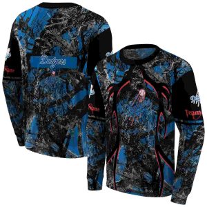 Personalized Los Angeles Dodgers Hunting Theme All Over Print Sweatshirt