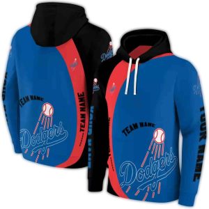 Personalized Los Angeles Dodgers Minimalist All Over Print Hoodie