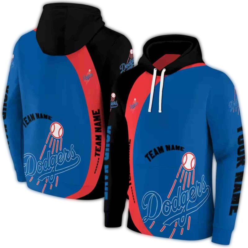 Personalized Los Angeles Dodgers Minimalist AOP Hoodie 1