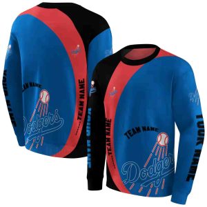 Personalized Los Angeles Dodgers Minimalist All Over Print Sweatshirt