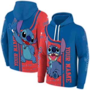 Personalized Los Angeles Dodgers Stitch All Over Print Hoodie
