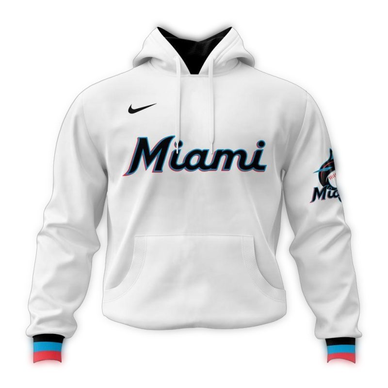 Personalized Miami Marlins 2024 Home Kits AOP Hoodie 1