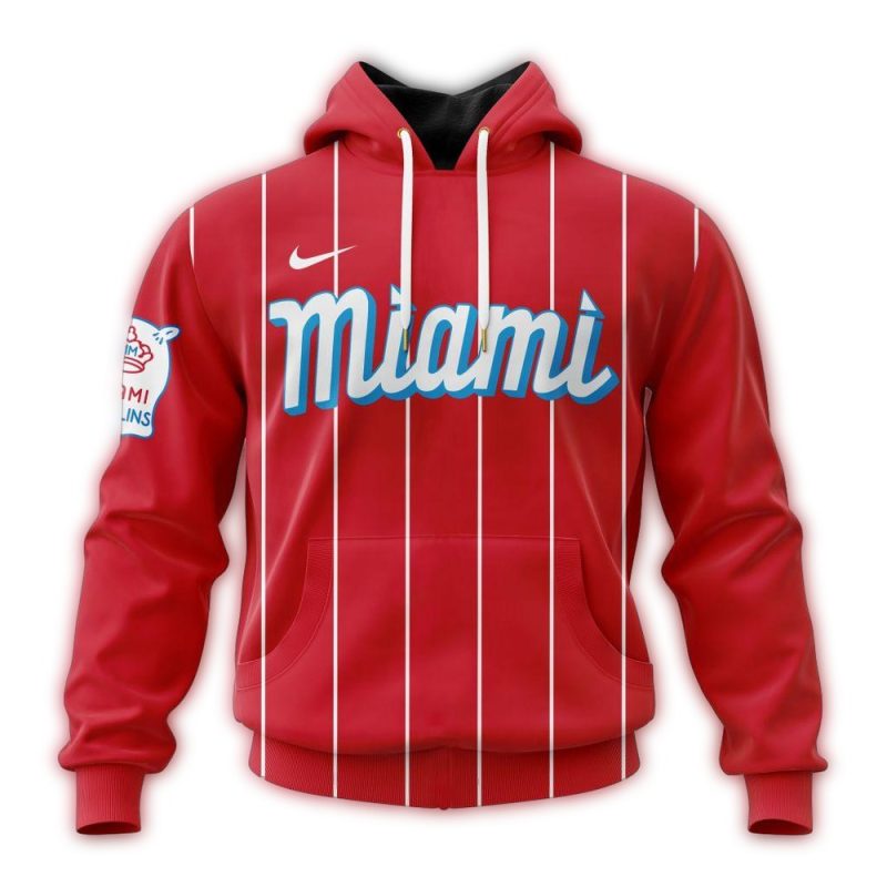 Personalized Miami Marlins City Connect 2024 Stripe AOP Hoodie 1