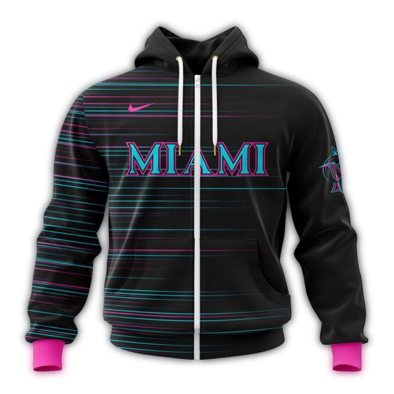 Personalized Miami Marlins City Connect 2025 AOP Hoodie 1