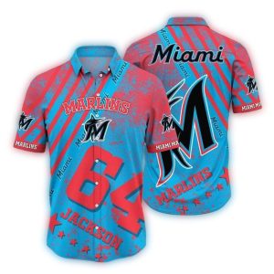 Custom Miami Marlins Flag Hawaiian Shirt For Fans And Enthusiasts