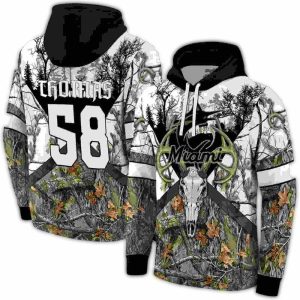 Custom Miami Marlins Forest Silhouette Hoodie – All Over Print Design