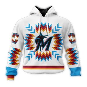 Custom Miami Marlins All-Over Print Hoodie For Fans