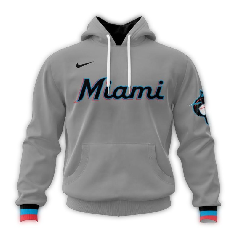 Personalized Miami Marlins Road Kits 2024 AOP Hoodie 1