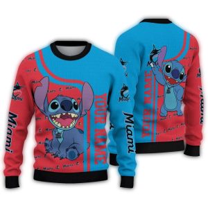 Custom Miami Marlins Ugly Sweater For Fans - Unique Stitch Design