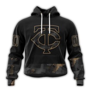 Personalized Minnesota Twins Armed Forces Day Black All-over Print Hoodie