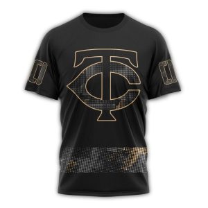 Personalized Minnesota Twins Armed Forces Day Black All-over Print T Shirt