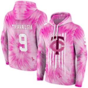 Personalized Minnesota Twins Cancer Support Pink All-over Print Hoodie