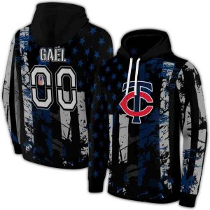 Personalized Minnesota Twins Distressed Flag All-over Print Hoodie