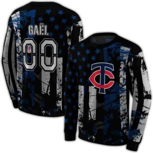 Personalized Minnesota Twins Distressed Flag All-over Print Sweatshirt