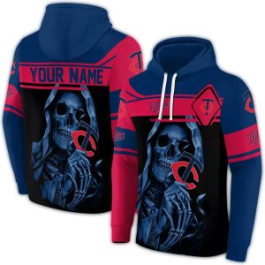 Personalized Minnesota Twins Grim Reaper All-over Print Hoodie