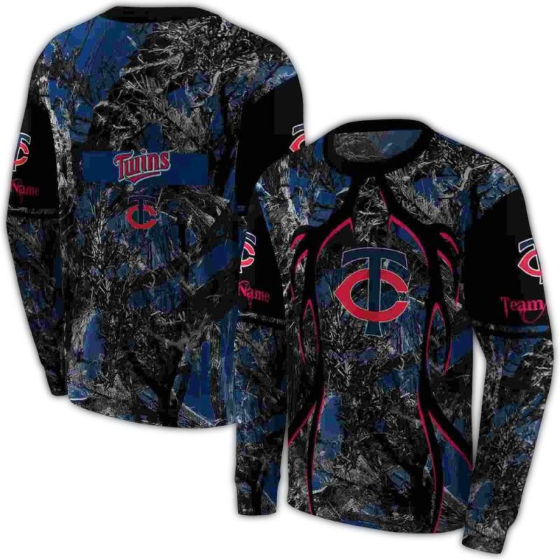 Personalized Minnesota Twins Hunting Theme AOP Sweatshirt 1