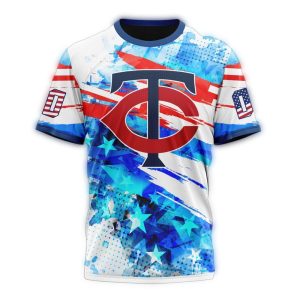 Personalized Minnesota Twins Independence Day 4th Of July All-over Print T Shirt