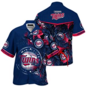 Personalized Minnesota Twins Leafs Pattern Hawaiian Shirt