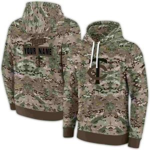Personalized Minnesota Twins Military All-over Print Hoodie