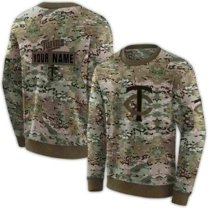 Personalized Minnesota Twins Military All-over Print Sweatshirt