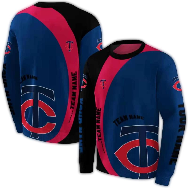 Personalized Minnesota Twins Minimalist AOP Sweatshirt 1