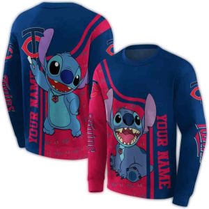 Personalized Minnesota Twins Stitch All-over Print Sweatshirt