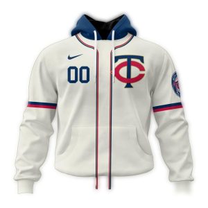 Personalized Minnesota Twins Stripe White All-over Print Hoodie