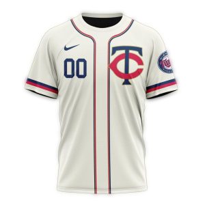 Personalized Minnesota Twins Stripe White All-over Print T Shirt