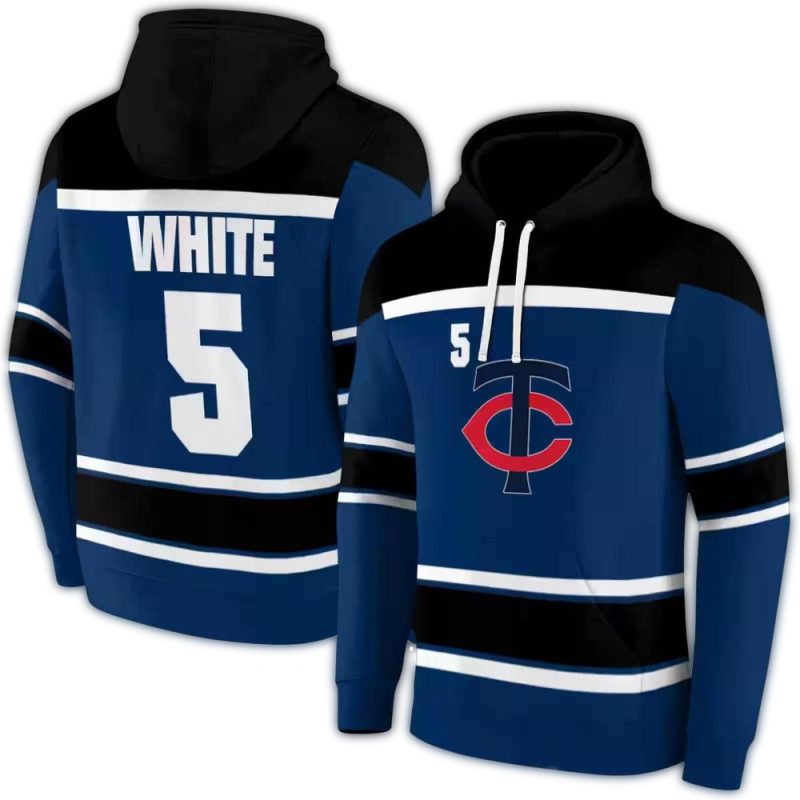 Personalized Minnesota Twins Striped Pattern AOP Hoodie 1