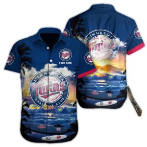 Personalized Minnesota Twins Surf Beach Tropical Hawaiian Shirt