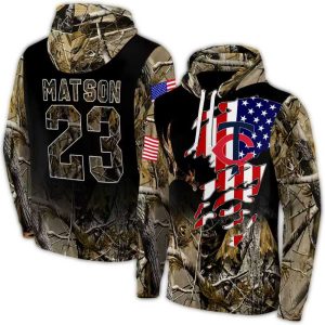 Personalized Minnesota Twins Tree Camo All-over Print Hoodie