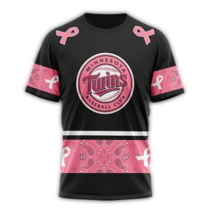 Personalized Minnesota Twins We Wear Pink Breast Cancer All-over Print T Shirt