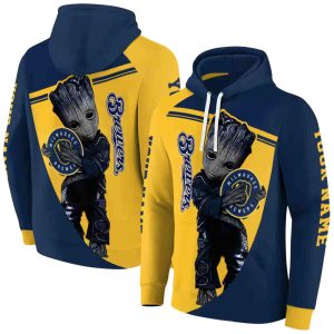 Personalized Milwaukee Brewers Baby Groot All Over Print Hoodie