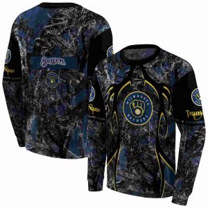 Personalized Milwaukee Brewers Hunting Theme All Over Print Sweatshirt
