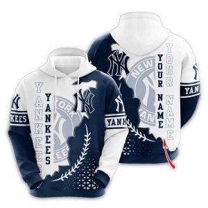 Custom New York Yankees All-Over Print Hoodie For Fans
