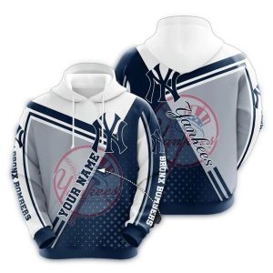 Custom New York Yankees All Over Print Hoodie - In My Heart Design