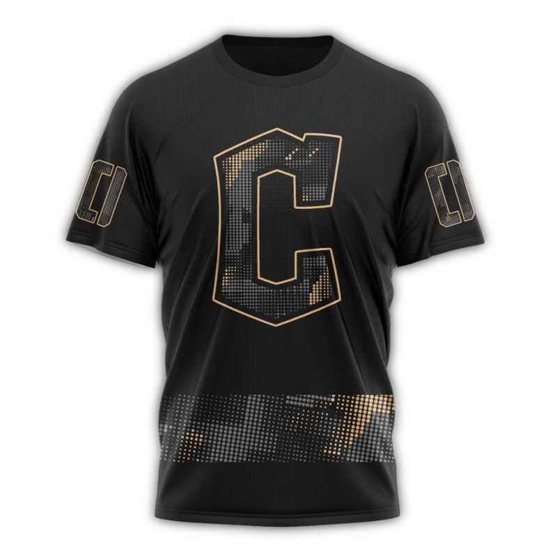 Personalized Name and Number Cleveland Guardians Armed Forces Day AOP Hoodie 1