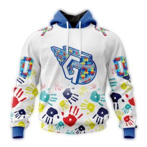 Custom Name & Number Cleveland Guardians Autism Awareness Hoodie