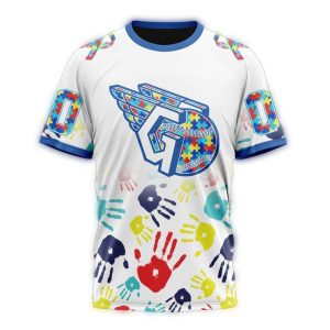 Personalized Cleveland Guardians Autism Awareness All-Over Print T-Shirt