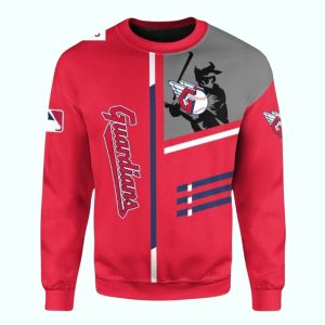 Custom Cleveland Guardians Baseball Player Sweatshirt With Name & Number